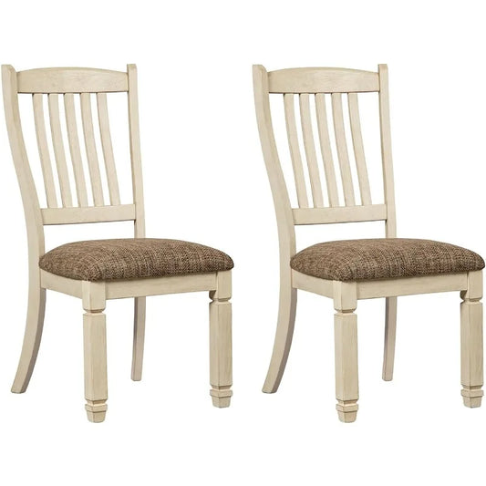 Bolanburg 20" Upholstered Dining Room Chair, Set of 2, Antique White