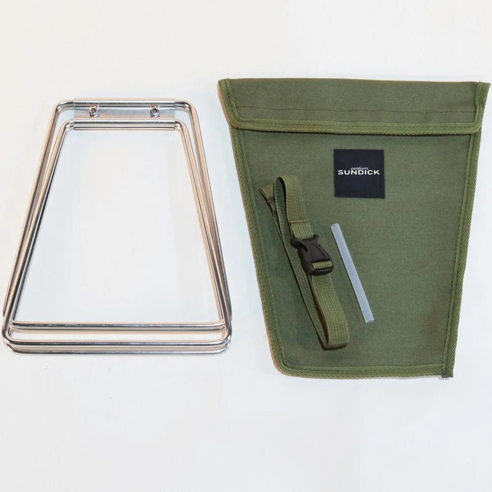 Camping Folding Cooler Stand Frame Foldable Travel Backpacking Bucket Support Stainless Steel for Cooking Fishing Picnic Outdoor