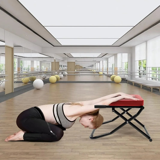 Foldable Yoga Headstand Bench Inversion Chair with Comfortable Panel for Practice Head Stand Shoulderstand and Strength Training