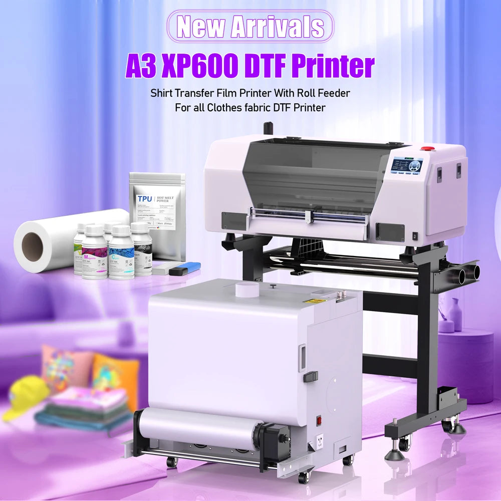US EU Stock DTF Printer A3 A4 For Epson XP600 L805 DTF Printer uv dtf printer A3 Directly To Film t shirt Printing Machine