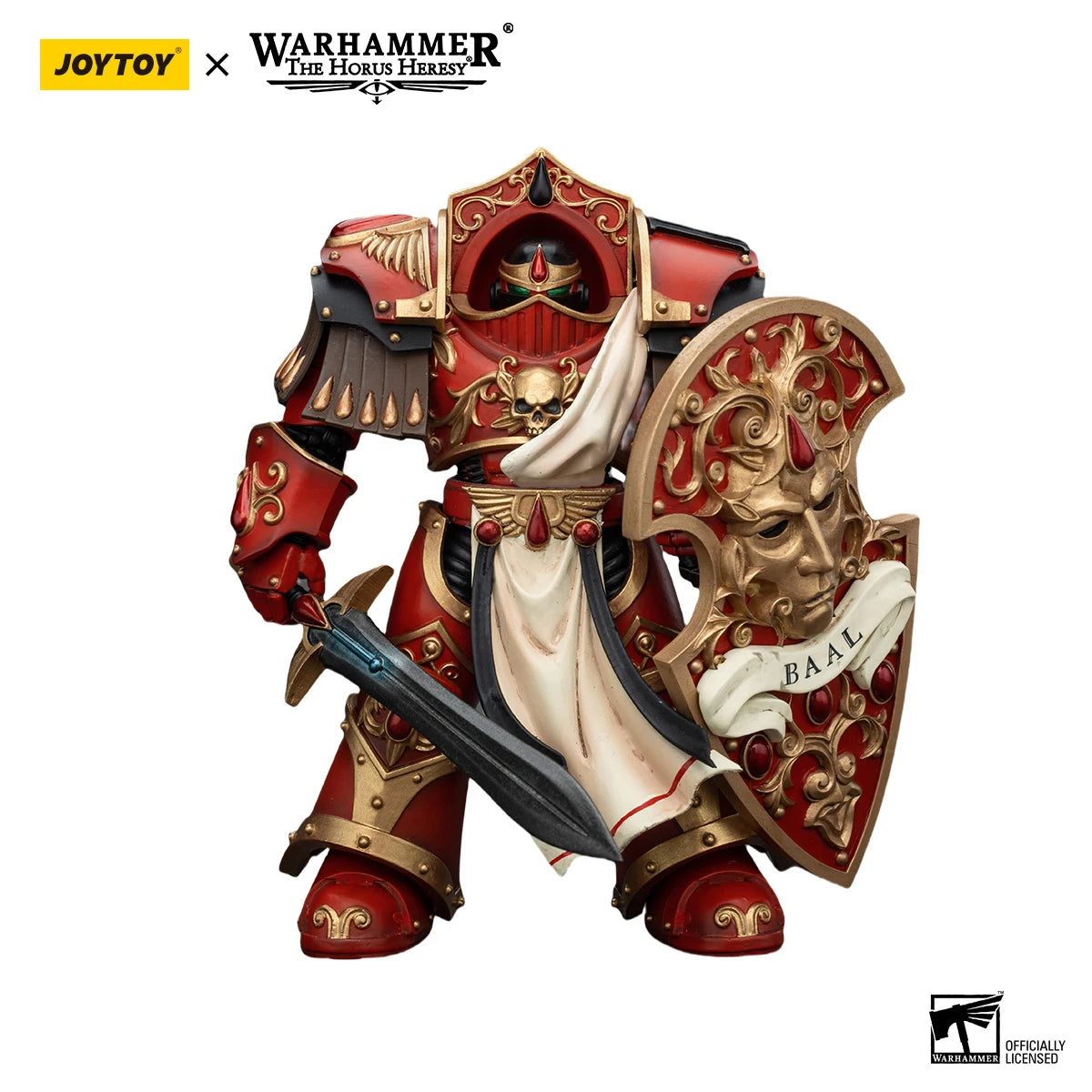 JOYTOY Warhammer 40K 1/18 Action Figures Anime Blood Angels Crimson Paladins Squad 13.6cm