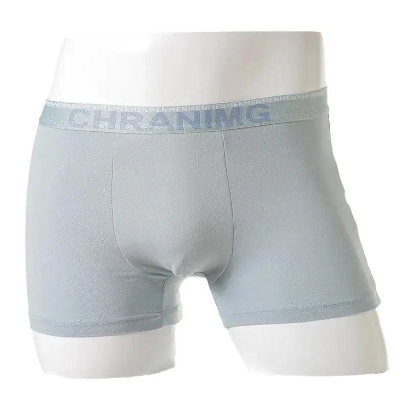 Men Letter Print Boxer Briefs Elastic Mid Waist Letter Pattern Underwear Seamless Breathable Underpants Shorts Comfortable-Soft