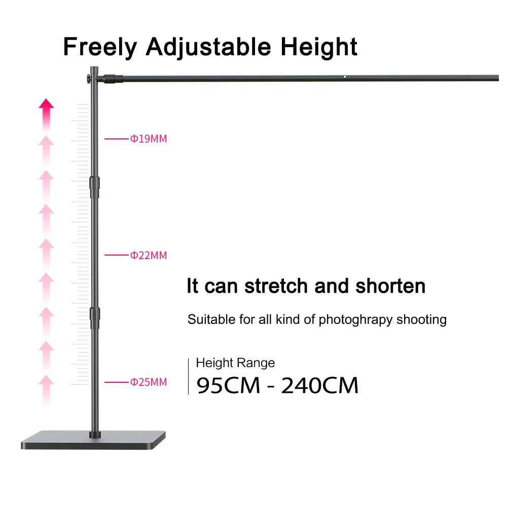 SH 2.4X3M Heavy Duty Background Stand Frame  Heavy Outdoor Heavy Wall Stable Photography Studio Background Party Wedding