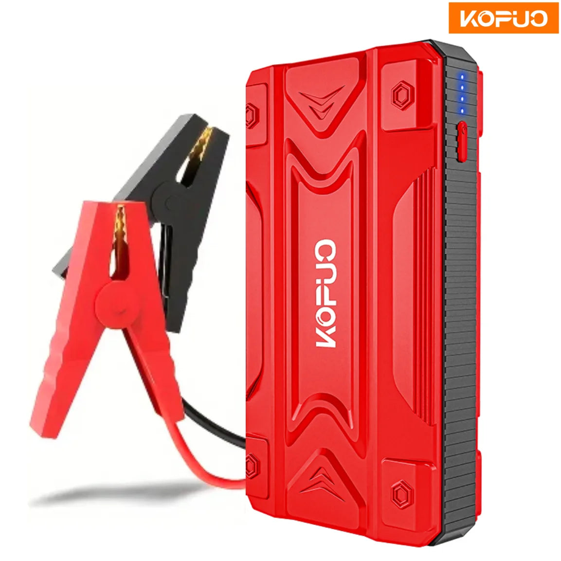 Kopuo Professional Portable Car Emergency Jump Starter, Dual Start for Diesel and Gasoline Engines, Low-Temperature Start, Usb+Type-C Fast Charging/Compass/Three-Mode Sos Rescue Light, Car Power Bank, Driver Safety Gift