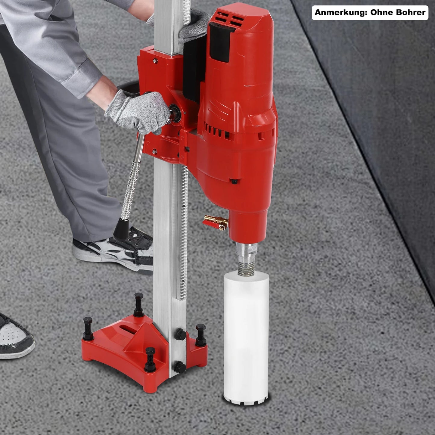 4250W Wall Hole Opener Tools Set 1m/3.3ft Diamond Core Drilling Machine For Drilling Work Max 10in Drilling Diameter