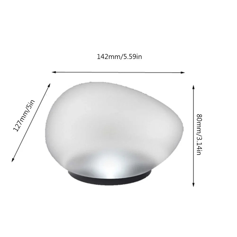 Glow Cobble Stone IP55 Waterproof Solar Pebble Lamp 600mAh Garden Lawn Light Last Up To 8H Solar Cobble Stone Lamp for Yard Lawn