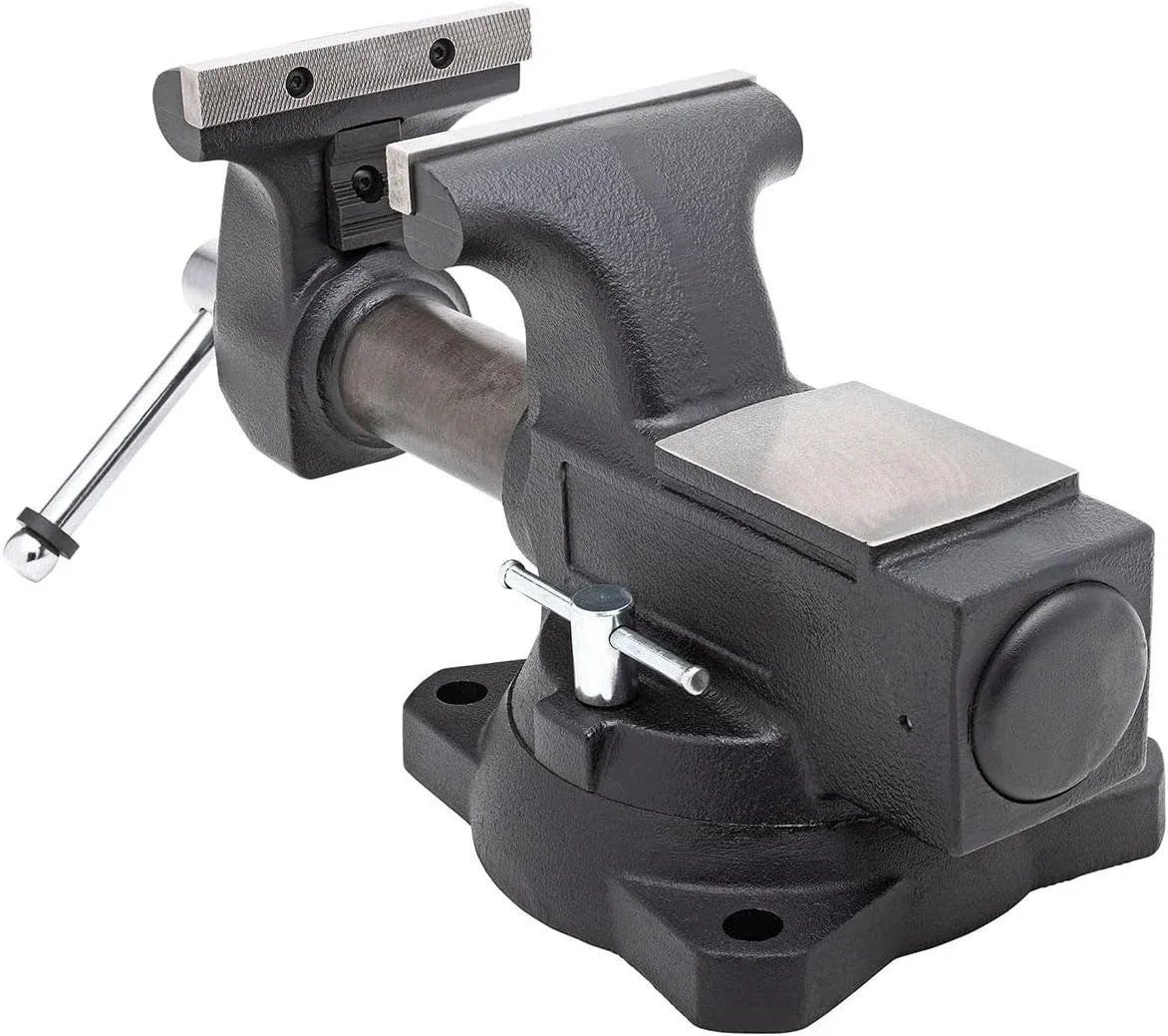 HD550-C Heavy Duty 5-1/2 Inch Mechanics Work Bench Vise | 60,000 PSI Casting Iron Material with Extra-large Anvil Surface