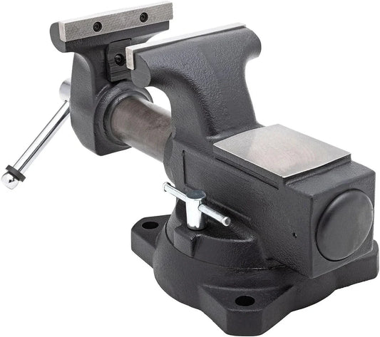 HD550-C Heavy Duty 5-1/2 Inch Mechanics Work Bench Vise | 60,000 PSI Casting Iron Material with Extra-large Anvil Surface