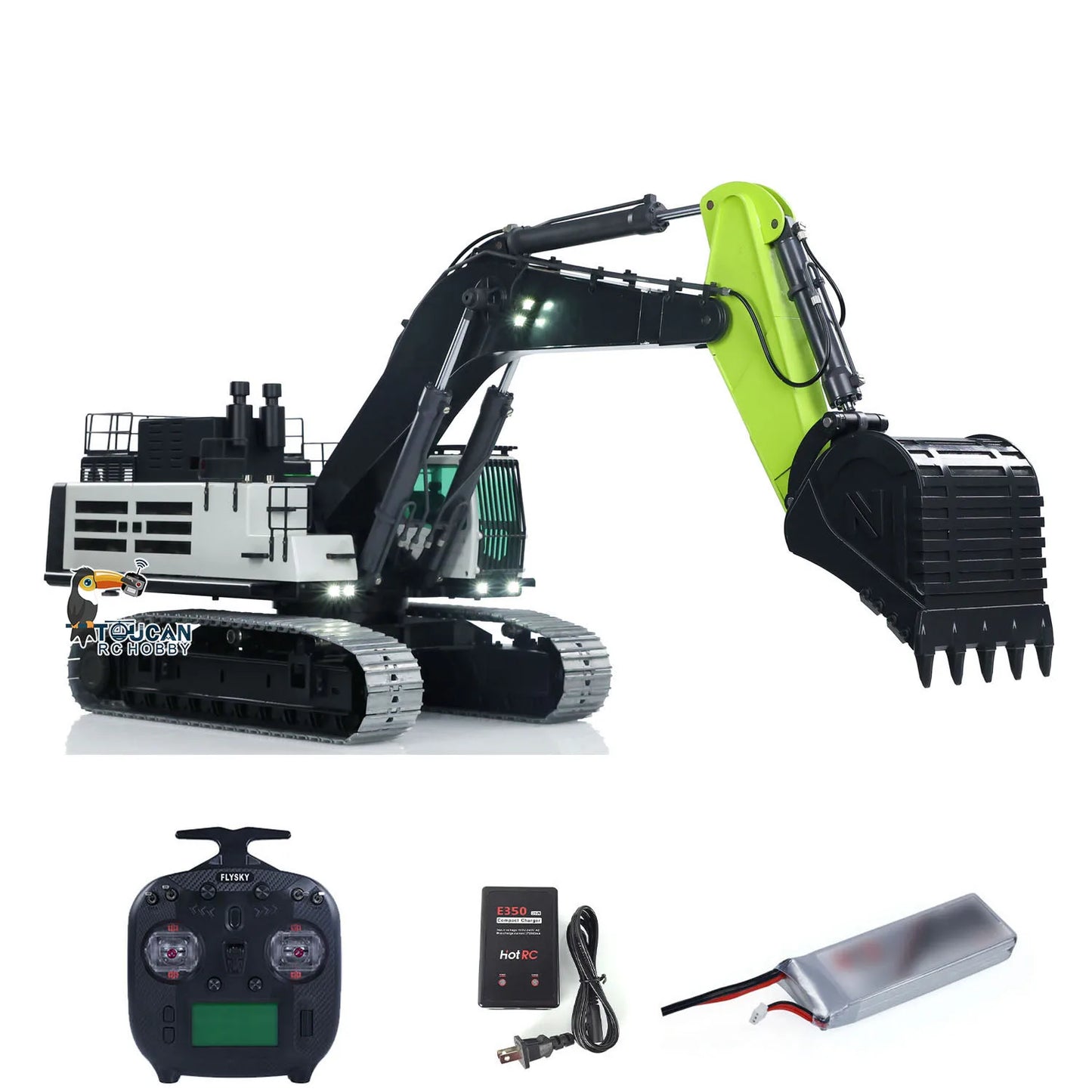 US Stock Metal RC Hydraulic Excavators 1/12 RTR ZE960G Heavy Double Pump Radio Control Digger Machine Vehicle Toys for Boys
