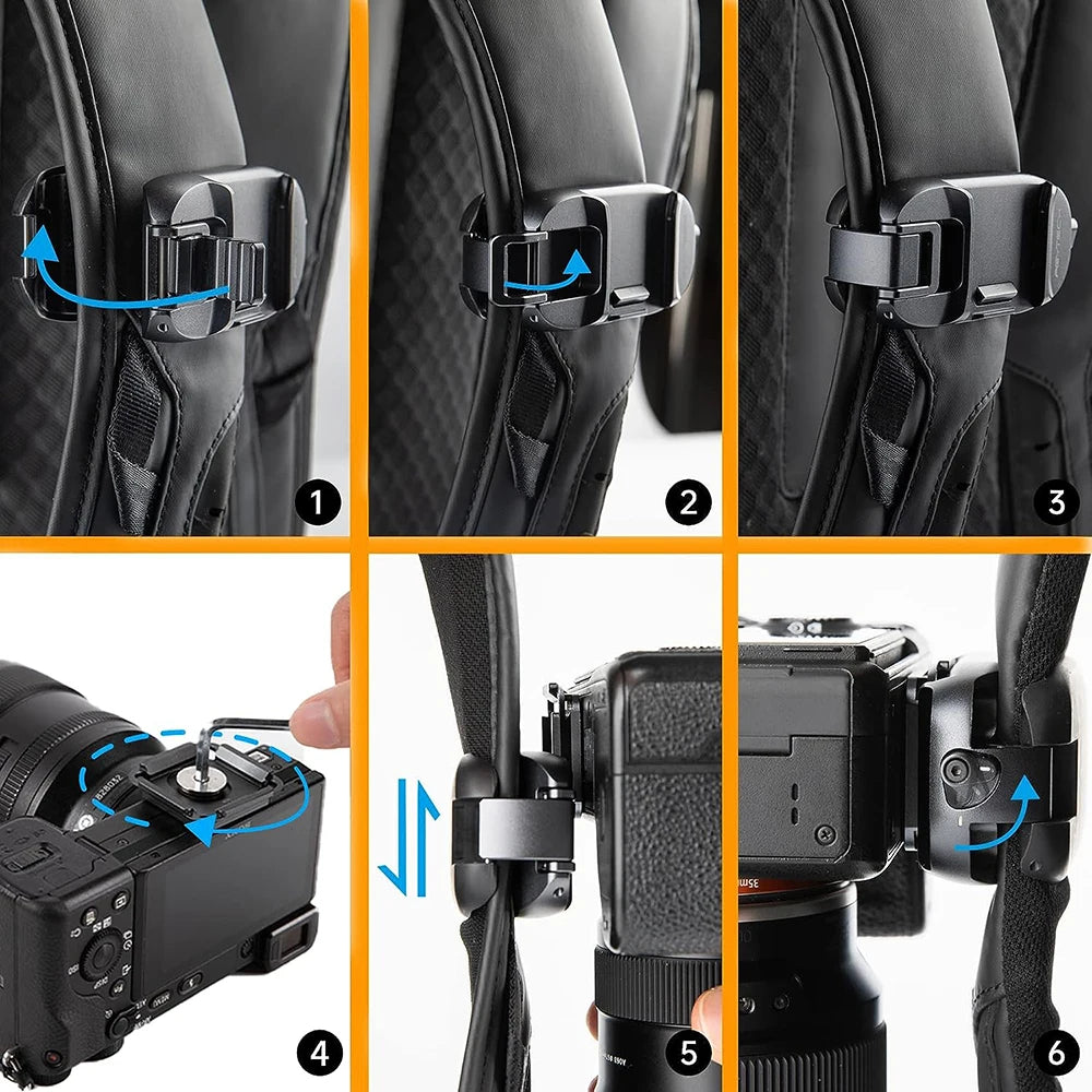 PGYTECH Beetle Clip with Plate Quick Release System DSLR