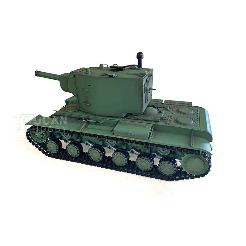 US Stock HENG LONG 3949 1/16 TK7.0 Soviet KV-2 RC Tank Gigant IR Battle BB Airsoft Smoke Barrel Recoil Model Toys Christmas Gift
