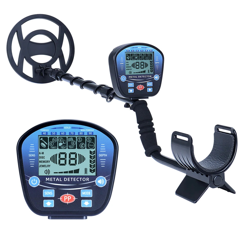 Professional high-sensitivity metal detector, underground treasure gold metal detector with LCD target identification