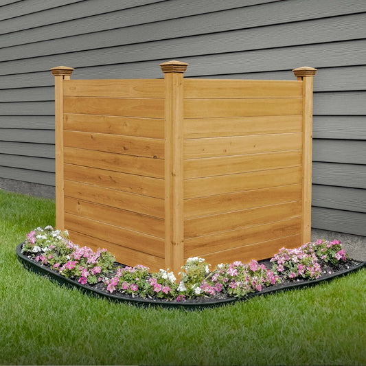 No Dig Enclo Premium Wood Privacy Screen 4ft by 4ft Outdoor