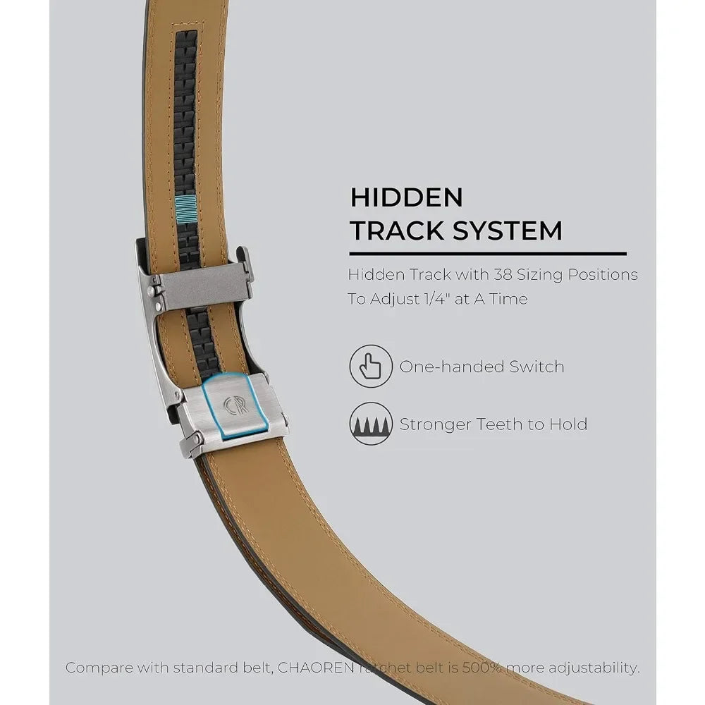 Mens Ratchet Belt Dress Pant Micro Adjustable Everywhere