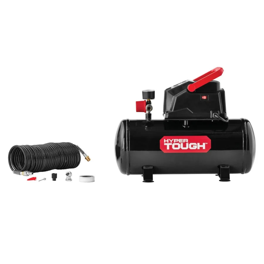 Hyper Tough Black 100 PSI Oil-free Portable Air Compressor 3 gal