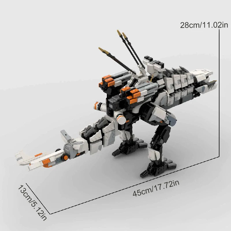 1596PCS Movie Horizon Zero Dawn Modular Building Blocks Assembly Model Bricks Sets Home Ornament Creative Toys Adult Kids Gifts