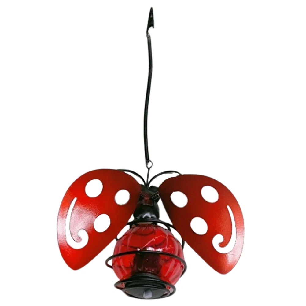 LED Hanging Flying Animals Lamp Solar Powered Painted Iron Art Crafts Light IP44 Waterproof Yard Balcony Porch Garden Decoration