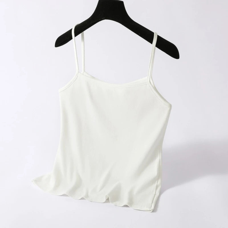 2025 Plus Size Woman Clothing Camisole Sexy Summer Fashion Thin Camis Korean Style Spaghetti Strap Sleeveless Tank Tops