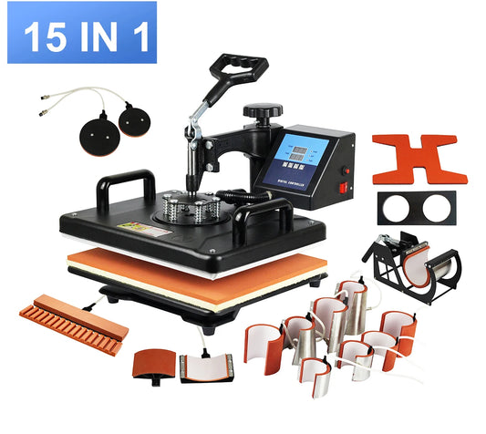 15 In 1 Multifunction Sublimation Heat Press For T Shirts