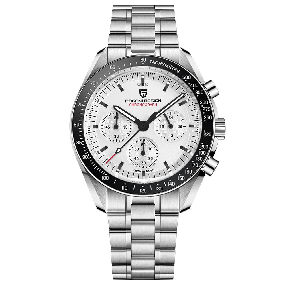Pagani Design Moon Mens Luxury Chronograph Quartz Ceramic