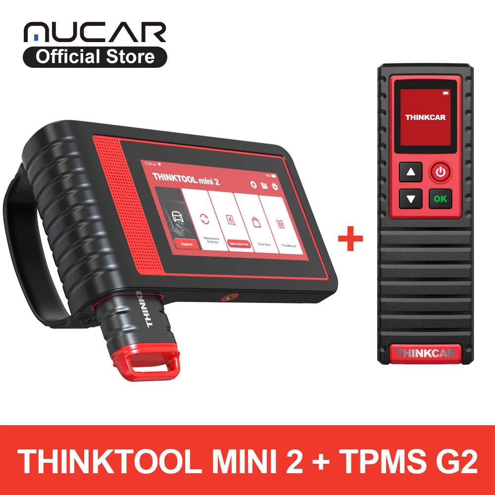 THINKTOOL MINI 2 Auto OBD2 Scanner Car Diagnostic Tool Full System Scan Tool Support Bidirectional Control ECU Coding 28 Resets