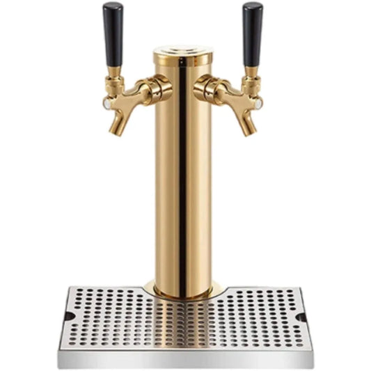 Kegerator Tower,Stainless Steel Beer Tower,Beer Tower,Single Tap Draft Beer Kegerator Tower,Stainless Steel Double Faucet Draft
