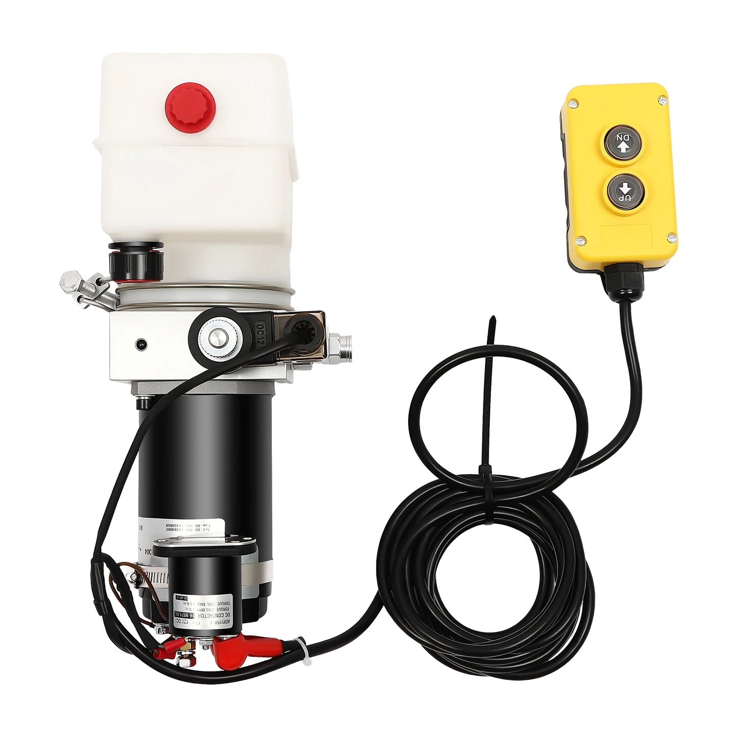 DC 12V Hydraulic Power Unit Hydraulic Pump Single Acting Pump 800W for Truck, Dump Trailer