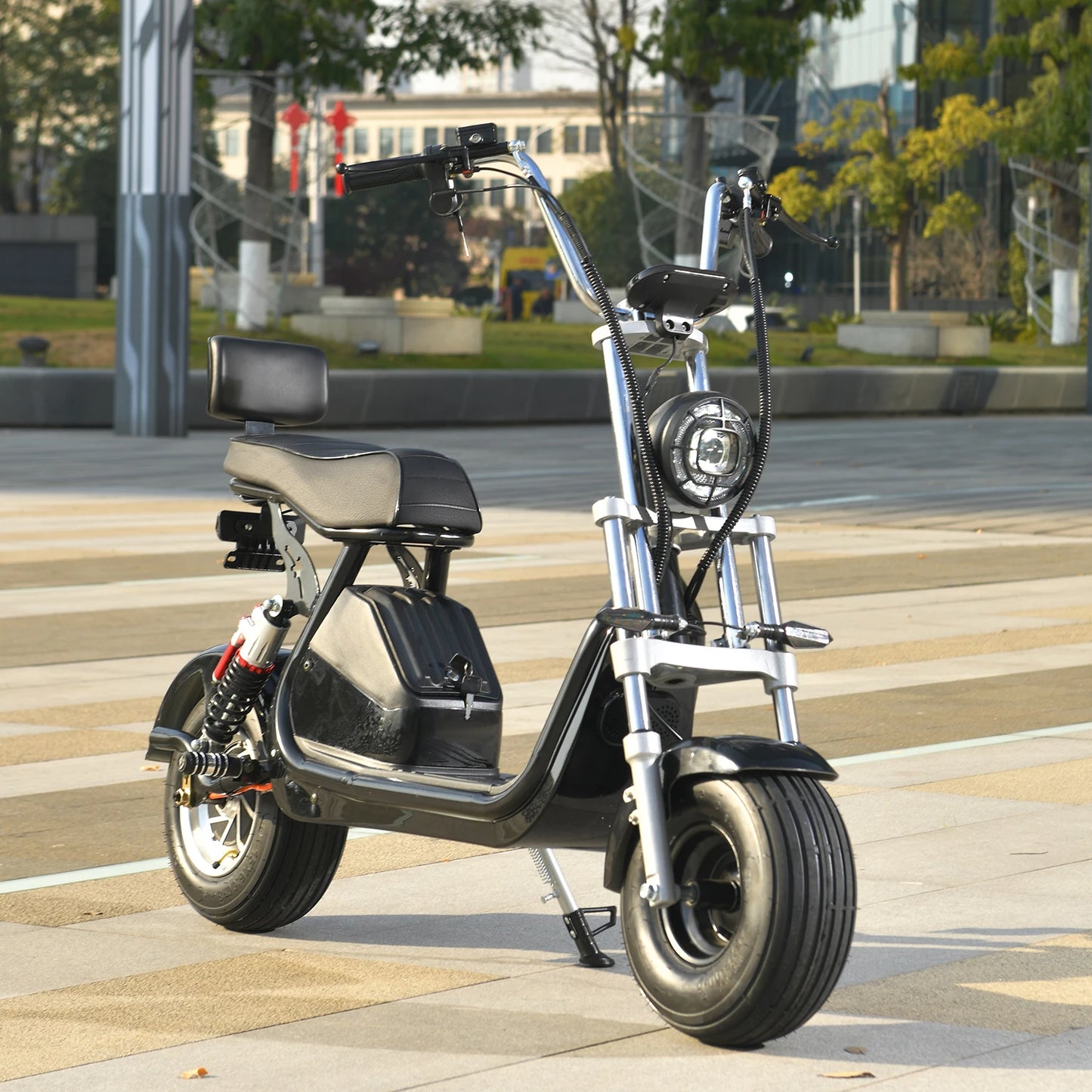 US Warehouse 2000W  Powerful Power Motor 2 Wheel E Scooter Car Adult Mobility 15 Inch Fat Tire Kick Electric Scooter