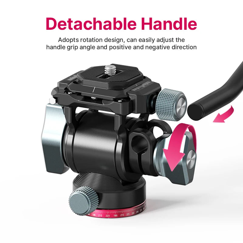 Ulanzi U-190 Fluid Hydraulic Ball Head for DSLR Tripod Arca