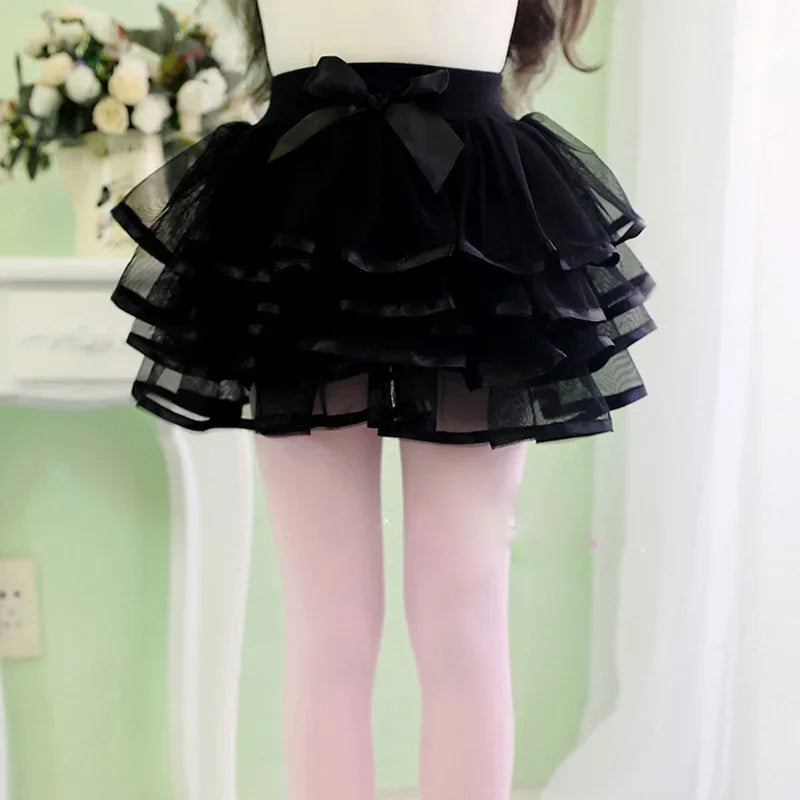 1pcs Four Season Girls Mini Tutu Princess Skirt Baby Girl Ballet Dance Skit Children Clothing Kids Fluffy Colorful Cake Skirts