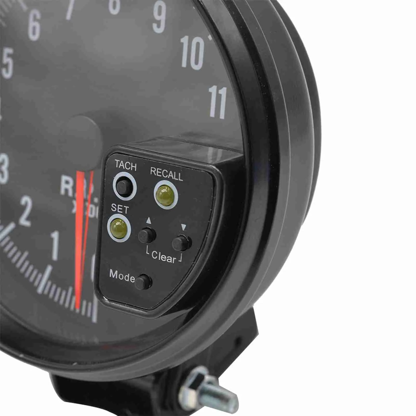 5 Inch Tachometer Gauge Black 7 Colors Backlight with Shift Light  Sound LED Flash When RPM Warning 5 inch Tachometer