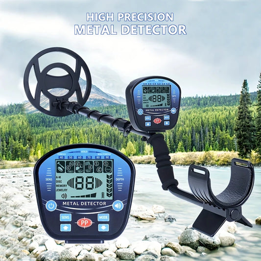 Professional high-sensitivity metal detector, underground treasure gold metal detector with LCD target identification