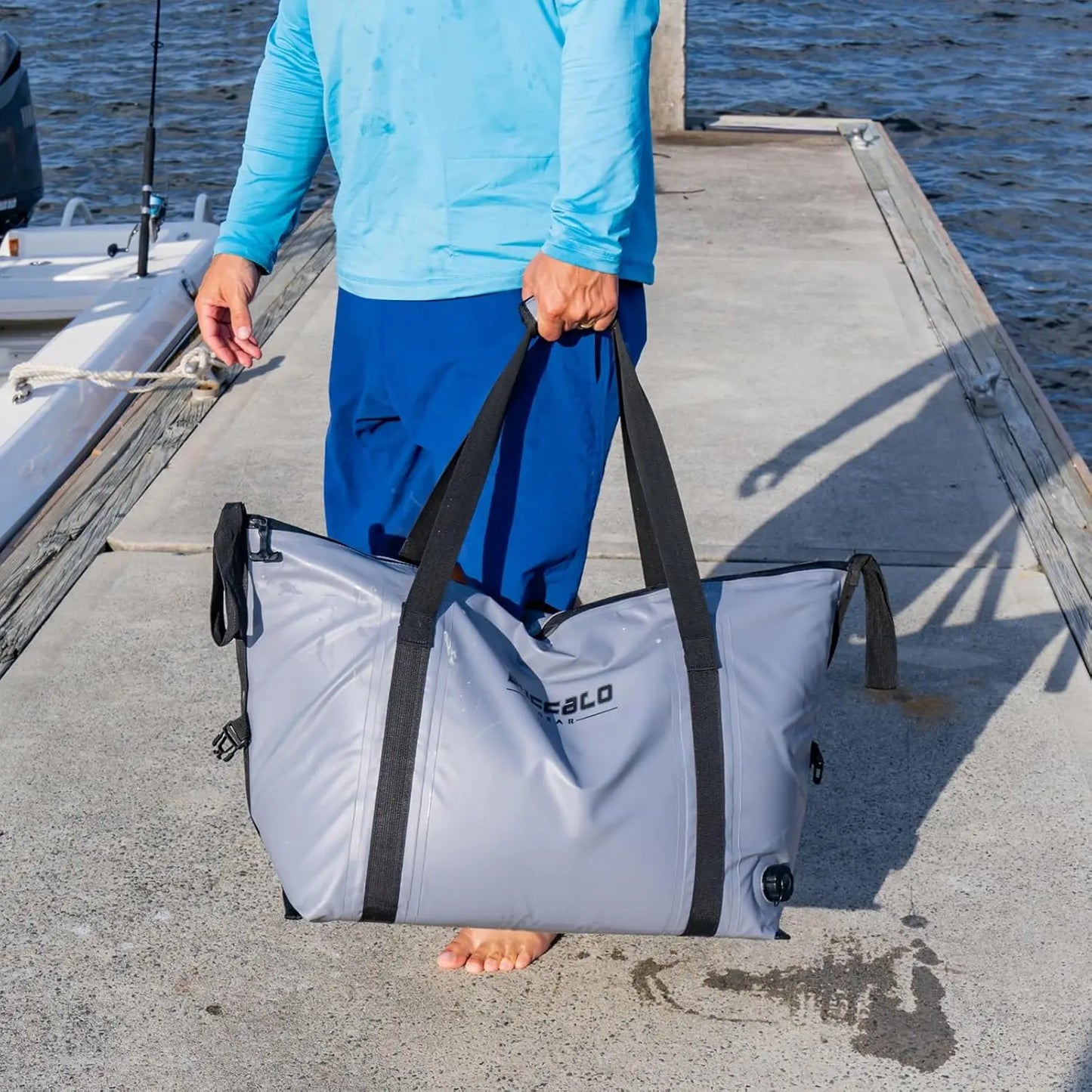 Insulated Fish Cooler Bag Waterproof Leakproof 27.5 Qt