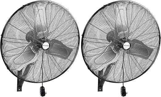 24 in. Outdoor Oscillating Wall Fan, 6300 CFM 3-Speed Heavy Duty Outdoor Wall Fans, High Velocity Waterproof Fans for Patio, Co