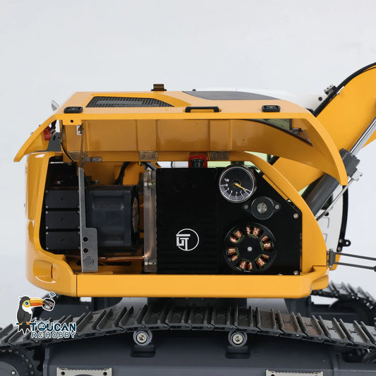 1/14 RC Hydraulic Excavator R920 JDM-208 Metal Remote Control Digger Model with Sound for Kids Adults Construction Toy