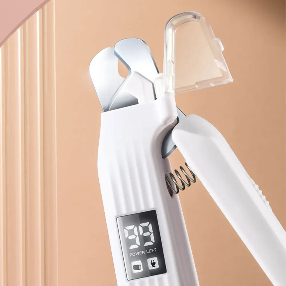 2 in 1 Electric Dog Nail Grinder and Clipper with LED Lights Pet Toenail Clippers Dog Nail Trimmer and Grinder for Dogs and Cats