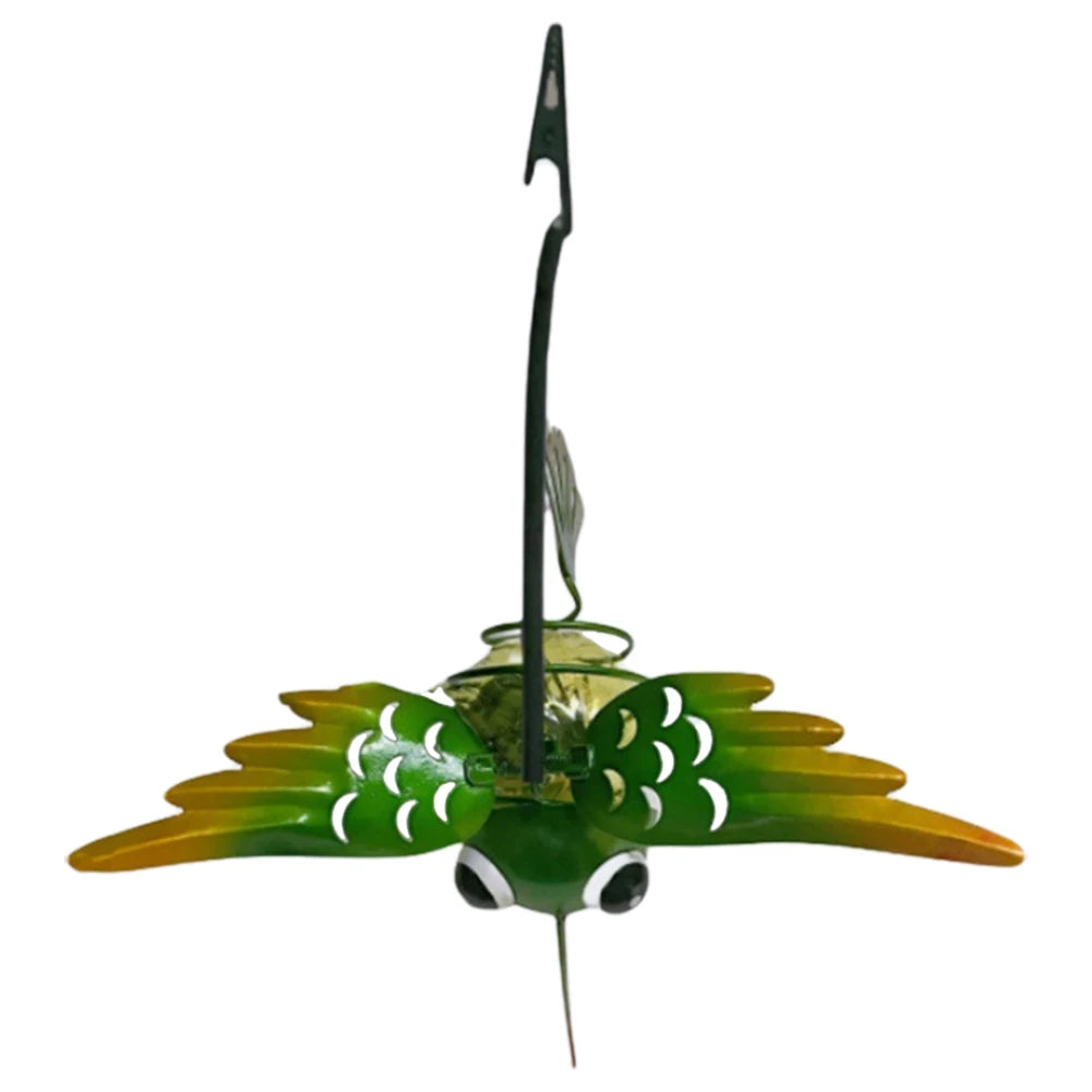 LED Hanging Flying Animals Lamp Solar Powered Painted Iron Art Crafts Light IP44 Waterproof Yard Balcony Porch Garden Decoration