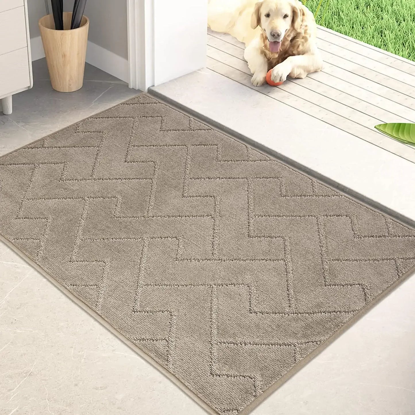 Dirt Trapper Door Mat 34 X 59 Non Slip Machine Washable Entry Rug Shoe Scraper Dog Doormat Super Absorbent Welcome