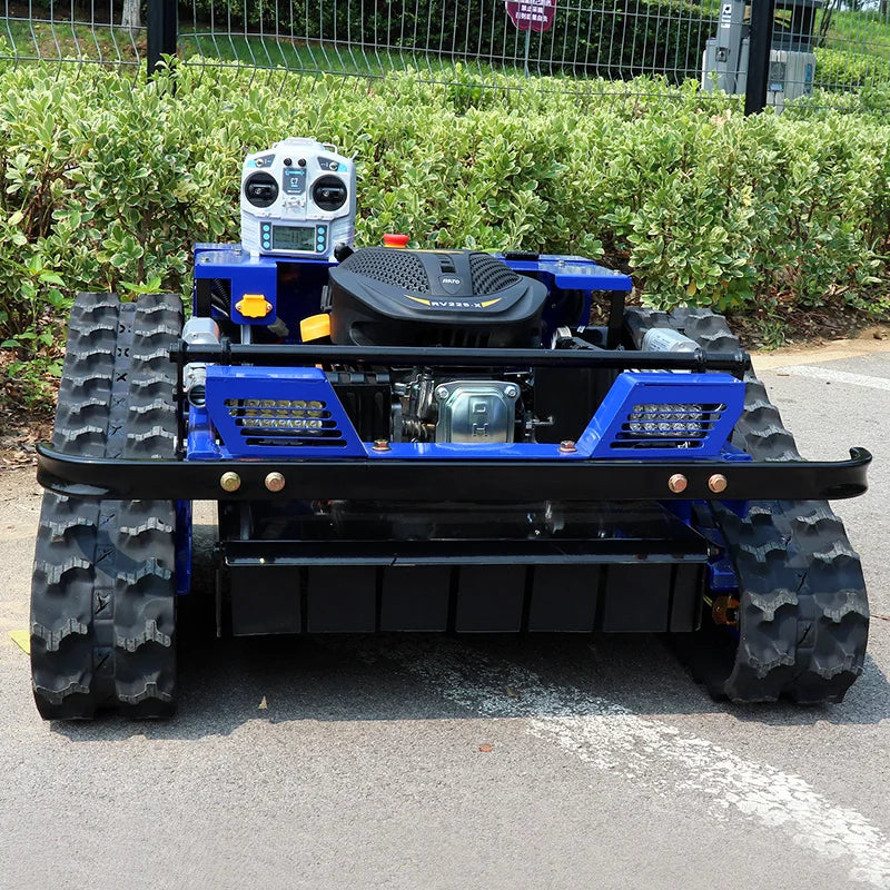 Remote Control Lawn Mower Rc Crawler 7.5HP Slope Mowing Machine Tracked Radio Controlled Grass Cutter Robotic Mowers