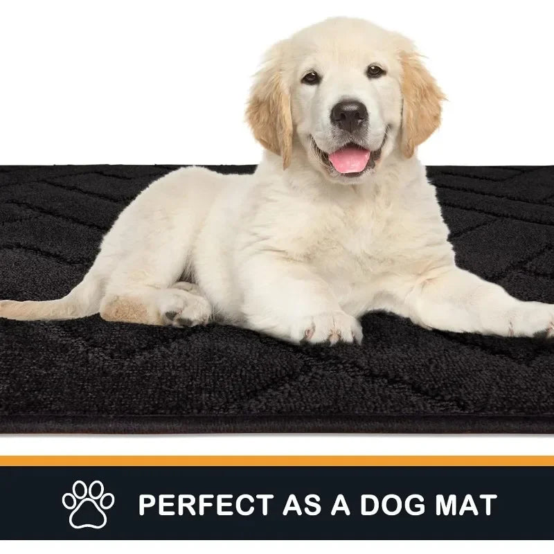 Dirt Trapper Door Mat 34 X 59 Non Slip Machine Washable Entry Rug Shoe Scraper Dog Doormat Super Absorbent Welcome