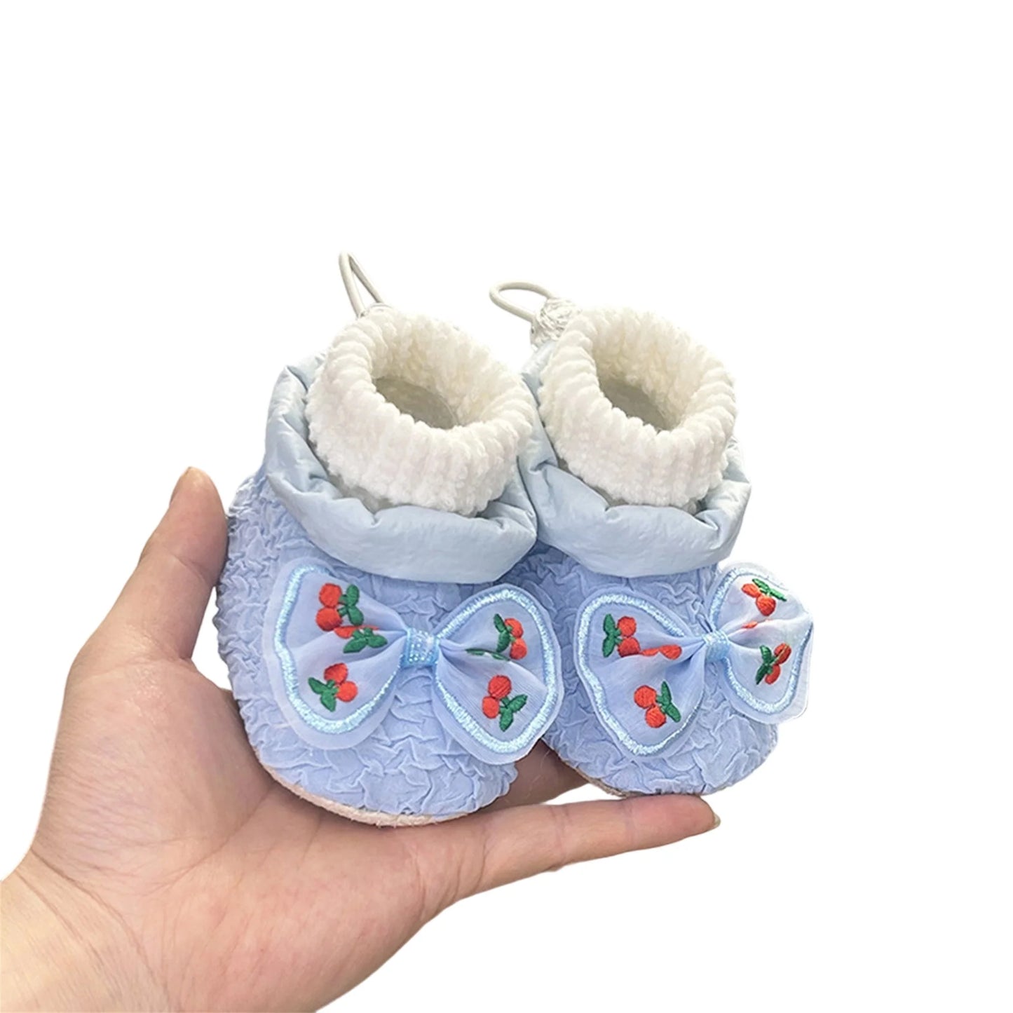 Adorable Toddler Winter Boots Fleece Lined Snow Shoes Bow