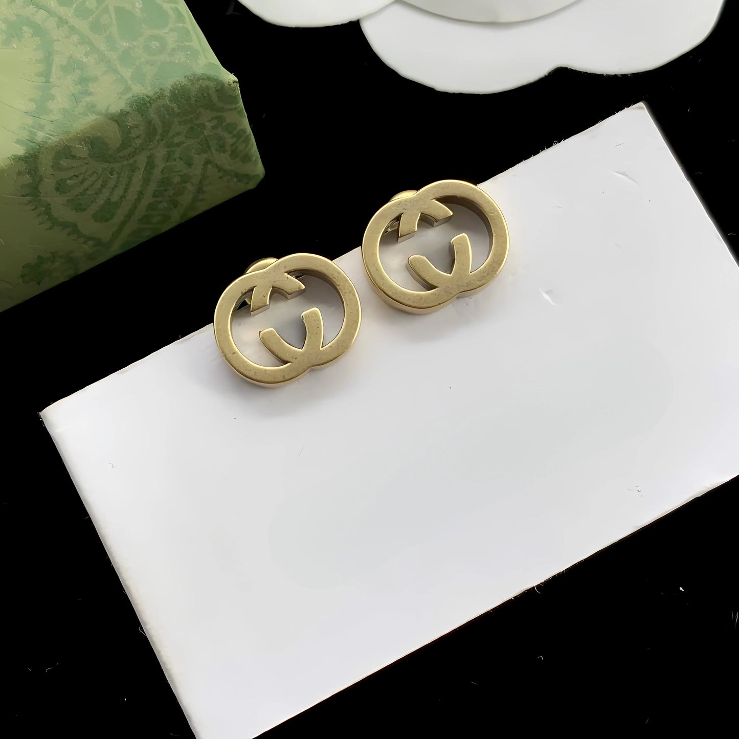 Women Earring Brass Round Stud Elegant Delicate Stainless Steel Gold Silver Minimalist Trendy Design For Daily Party Wear