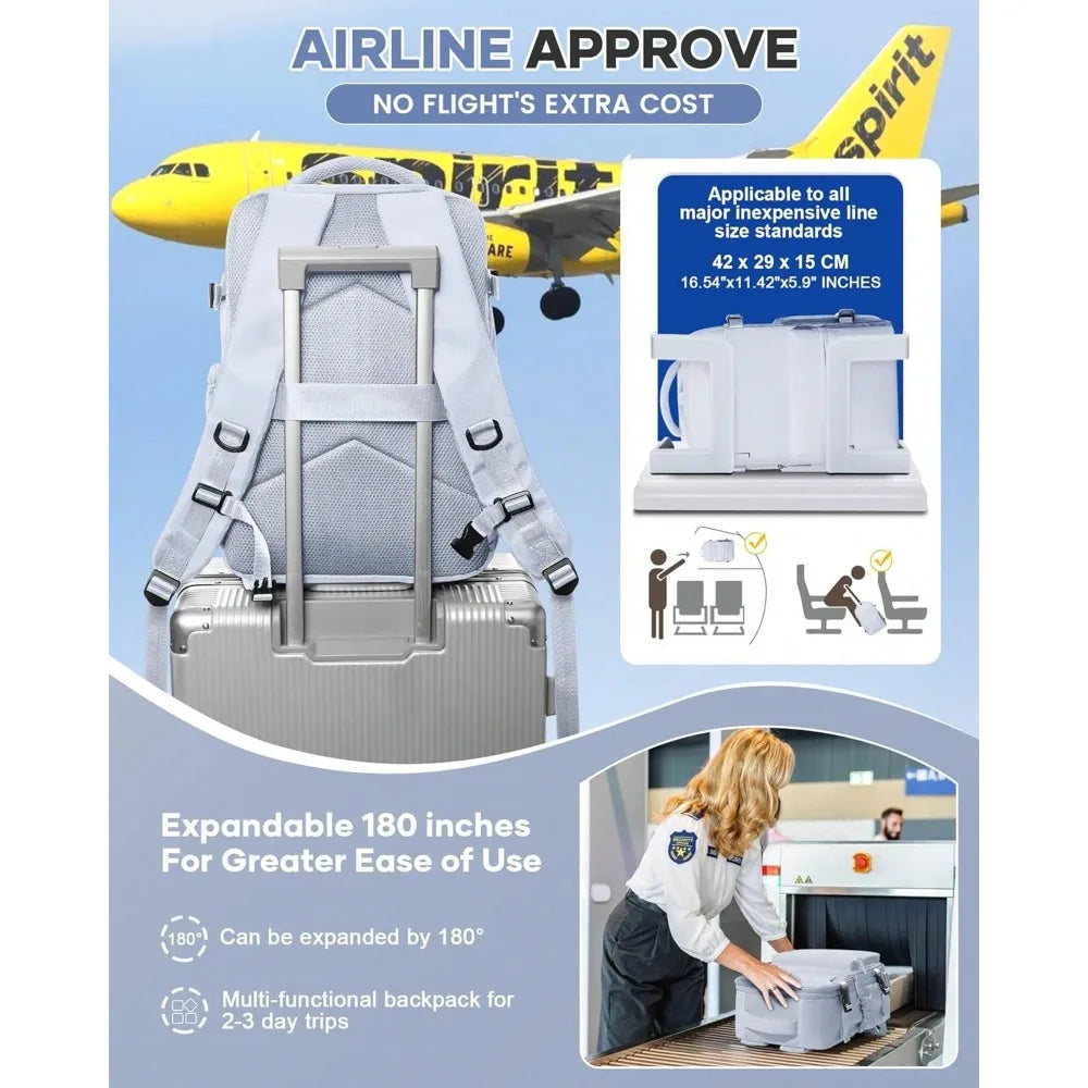 Vacuum Travel Backpack With Pump Flight Ready Carry On