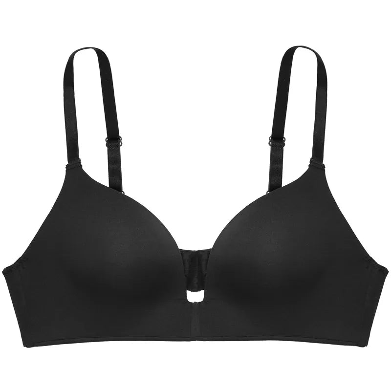 Ultra Thin Sexy Ice Silk Wireless Bra For Women Sexy Gather Underwear Push Up Simple Lingerie Seamless Brassiere Bralettle
