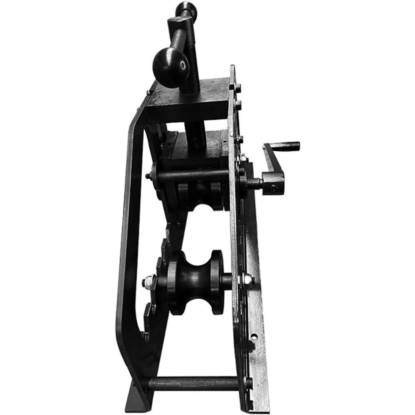 TR-60 Round Roll Bender, Heavy Duty Metal Brake Bender Multifunctional Bender Industrial Portable Tube Roll Tool for 1.5 Inches