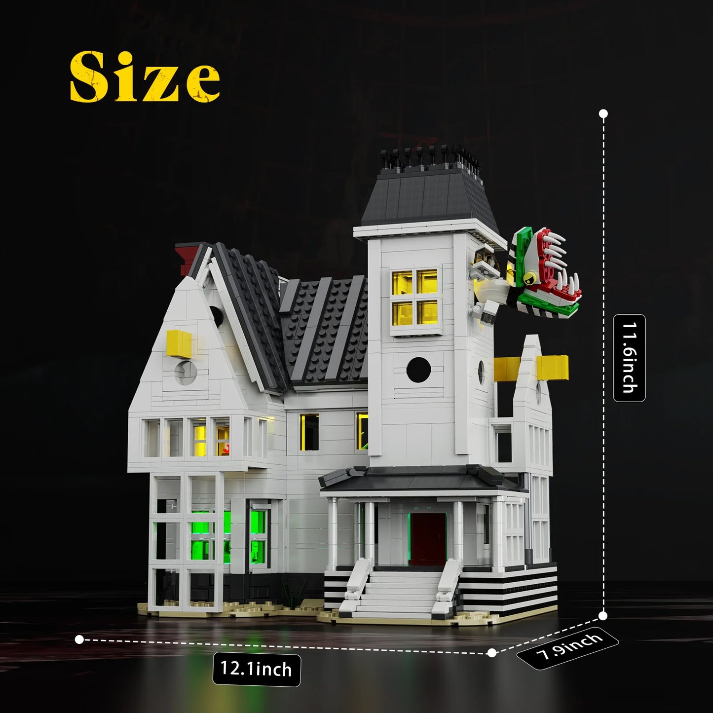 Beetle House Building Block Set 1851 Pieces Halloween Model