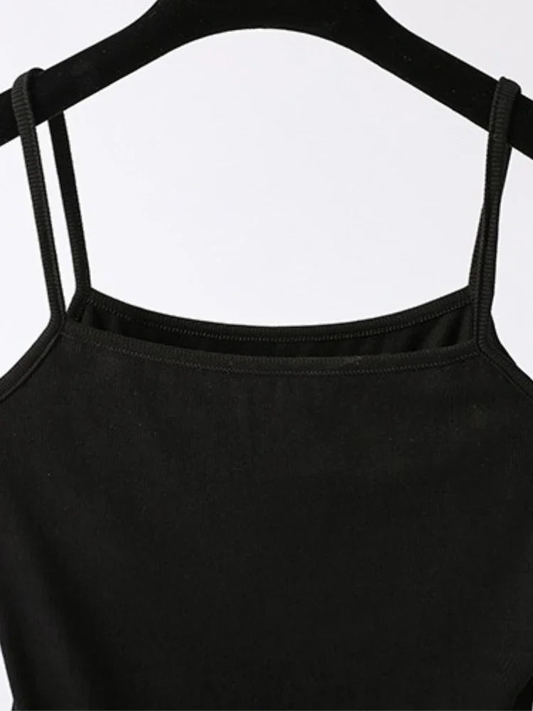 2025 Plus Size Woman Clothing Camisole Sexy Summer Fashion Thin Camis Korean Style Spaghetti Strap Sleeveless Tank Tops