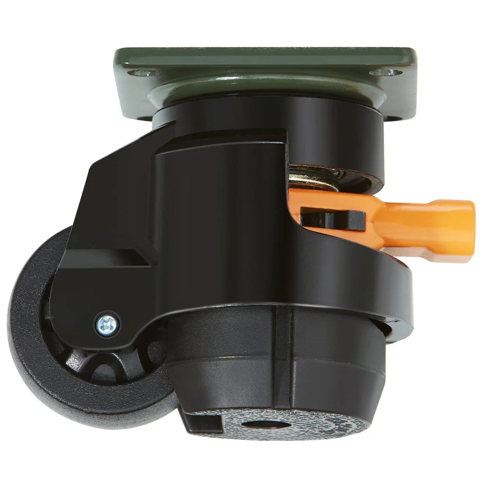 Adjustable Leveling Casters Set of 4 Heavy Duty 360 Degree Swivel Wheels Tables Furniture Carts Up to 1100 lbs