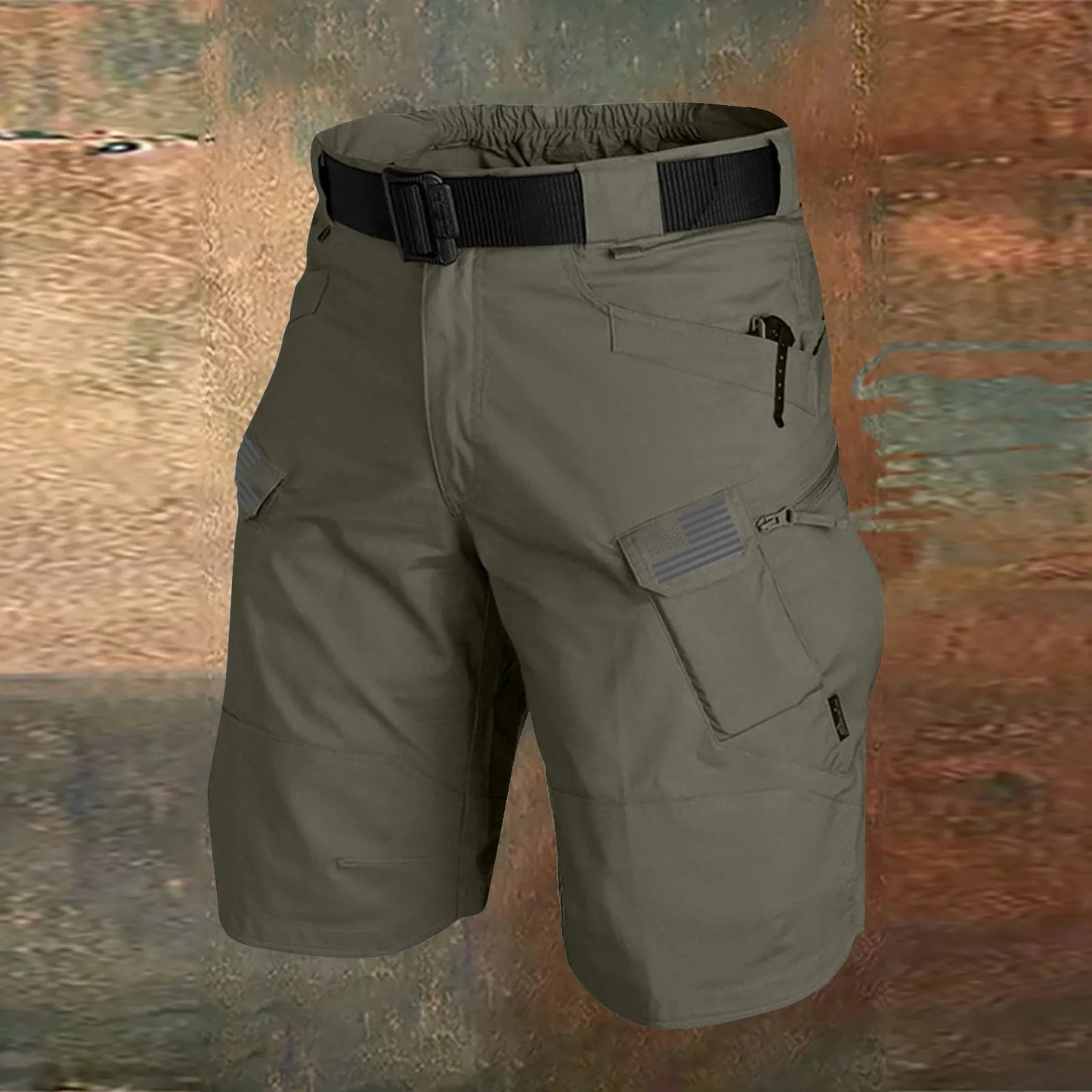 Men Tactical Cargo Shorts Waterproof Quick Dry Camo
