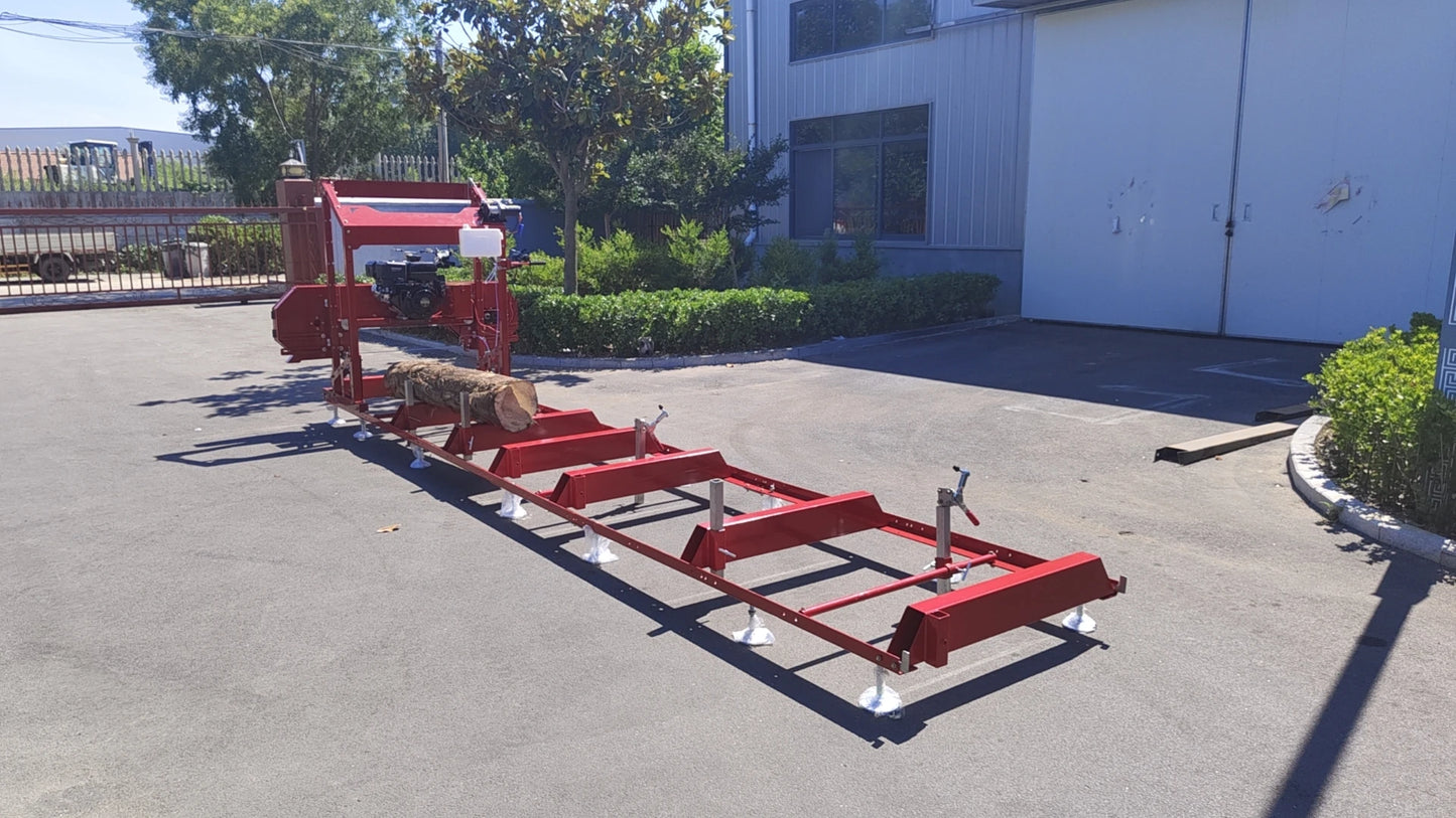 32″ Portable Sawmill 15HP 420cc RATO Gas Engines with E-Start Band Saw